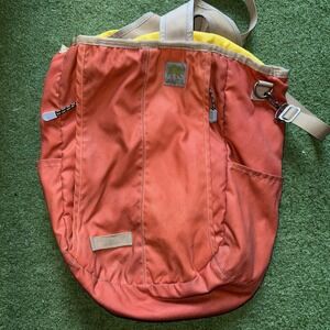 Alite Design Backpack Orange Yellow Tan‎ Drawstring Great Used Condition!